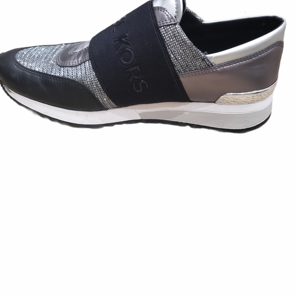 Michael Kors black and silver Velcro shoes - Picture 2 of 2